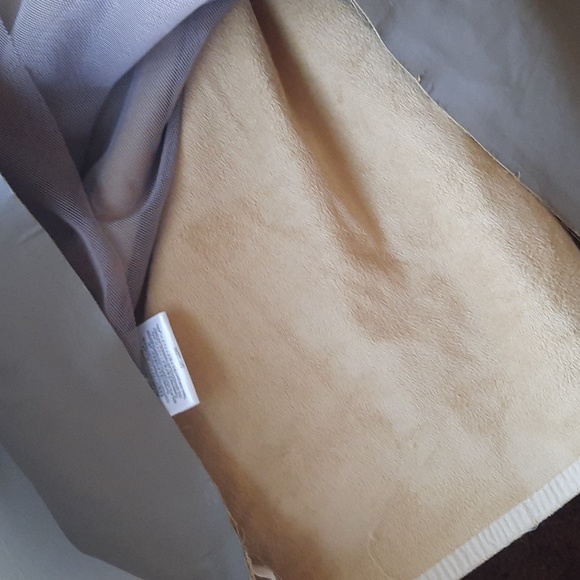 BCBGMAXAZARIA Tan Faux Leather Dress with Mesh Back Size 8 - Picture 5 of 6